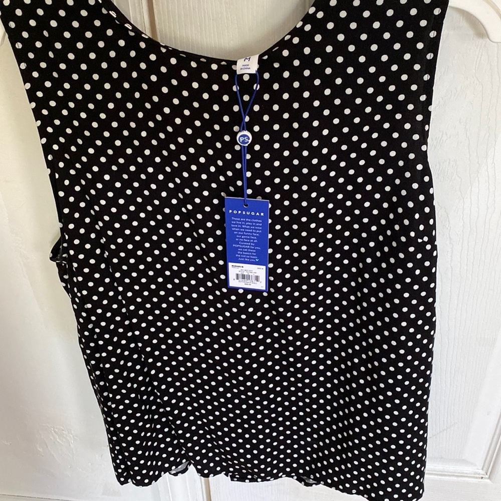 Poka Dot sleeveless Top
